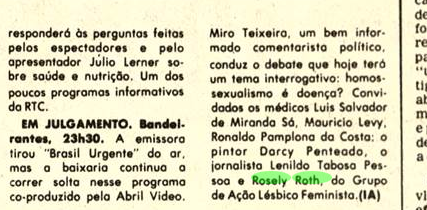 Jornal A Cidade de Santos, 28 nov 1984, p. 16 Acervo: Hemeroteca Bb. Nacional